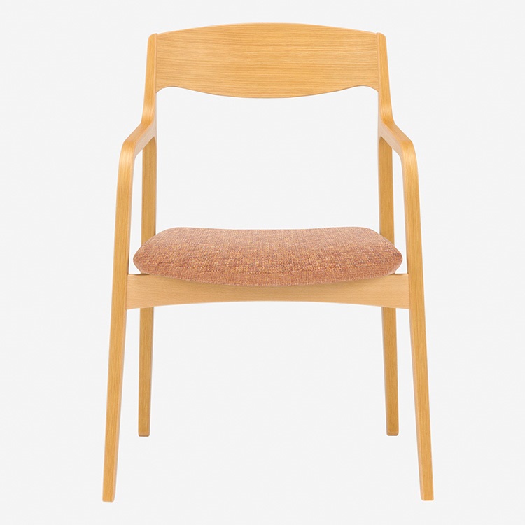 トラモンテ アームチェア(ナチュラル/オレンジ)