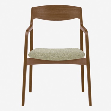 トラモンテ アームチェア(ウォルナット/グリーン)