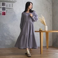 ケユカリラックスウェア 前後2WAY湯上りWガーゼワンピース