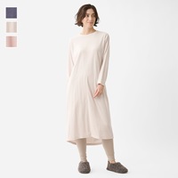 ケユカリラックスウェア 内側綿ベロアワンピース