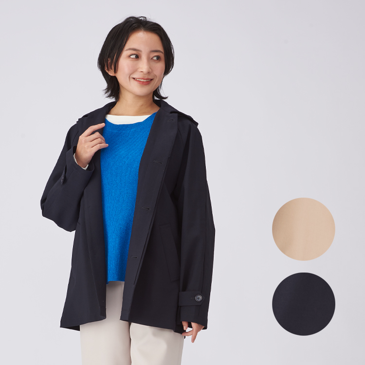 【特別価格】晴雨兼用2WAYショートコート|レディース
