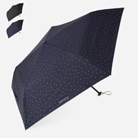 【遮光・UVカット】折畳傘 遮光軽量スリム50cm ラメドット