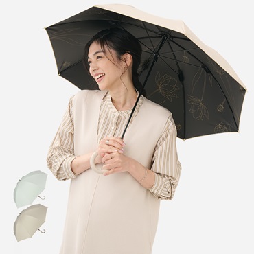 【遮光・UVカット】長傘 遮光インサイドフラワー