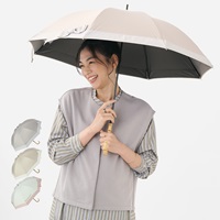 【遮光・UVカット】長傘 遮光グログランリボン