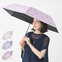 【遮光・UVカット】折畳傘 遮光花柄プリント