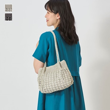 Nメタリックメッシュトート