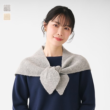 スパンコール付差込ラメニットストール