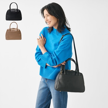 合皮2WAYボストンバッグS