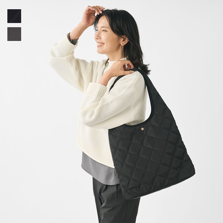 N撥水キルティングトートM