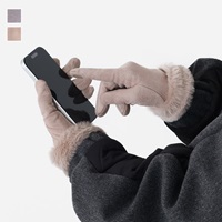 フェイクスエードスマホ対応手袋