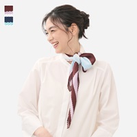 Re 抗菌UVカラースクエアプリーツスカーフ