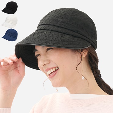 ツバ広キャップ