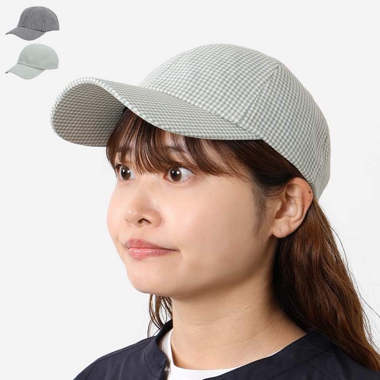 ギンガムキャップ