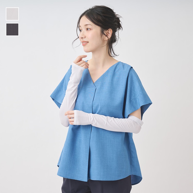 接触冷感キュプラ混アームカバー ミディアム