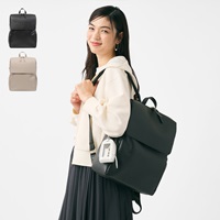 合皮フラップA4ゆったりリュック M