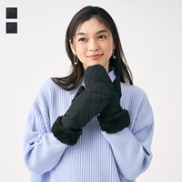 中綿入り防風撥水2WAYミトン手袋