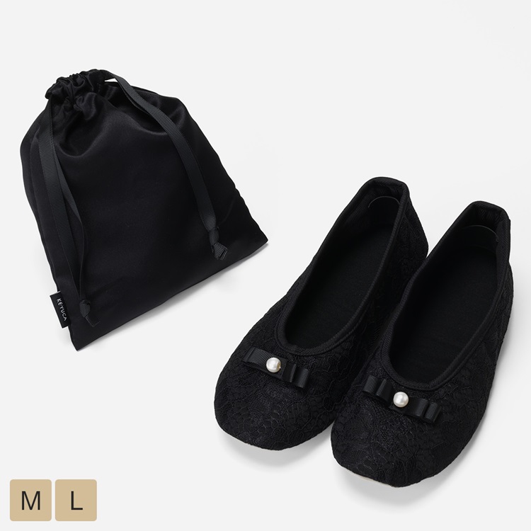 携帯スリッパ リボンパール