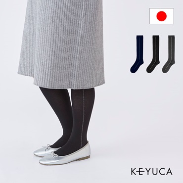 d 保湿 ラメライン ハイソックス|ソックス|靴下