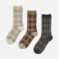d つま先発熱 ジャカードチェック|ソックス|靴下