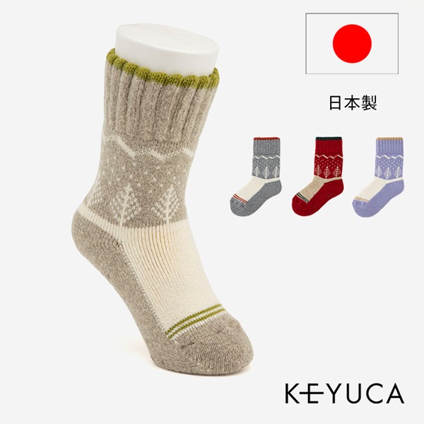 B 裏起毛ウィンターツリー|ルームソックス|靴下