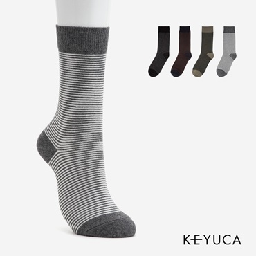 【2足よりどり￥500】R M メンズ ボーダークルー|ソックス|靴下