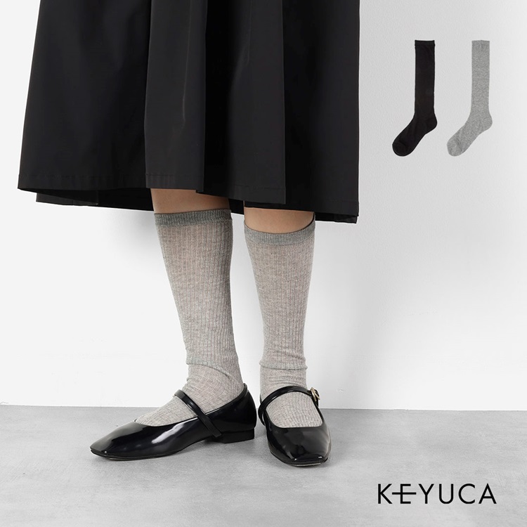 d ガーゼタッチリブ ハイソックス|ソックス|靴下