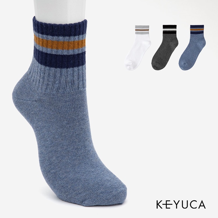 【2足よりどり￥500】R M メンズ ラインショート|ソックス|靴下