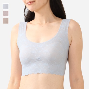 H フリーカットブラ フラワーレース