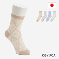 【2足よりどり￥500】R 綿麻ダイヤ柄フロート |ソックス|靴下
