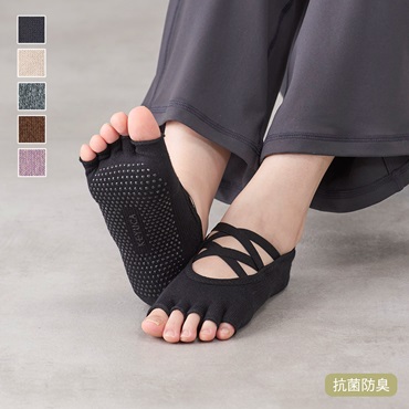 H 滑りにくい抗菌防臭5本指トレーニングソックス