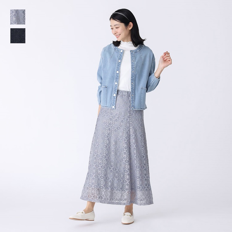 レースフレアスカート¥4,990(税込 ¥5,489)