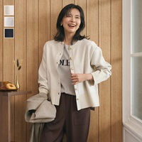 タフニットクルーネックカーディガン