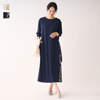 サイドプリーツポンチワンピース