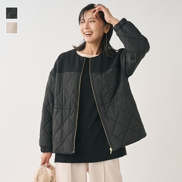 ダンボールコンビウエストドロストキルトジャケット