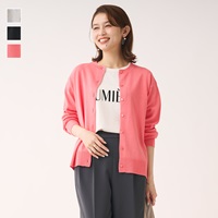 クルーネックニットカーディガン