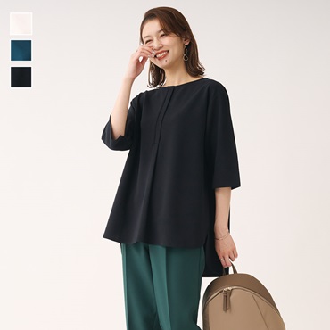 ストレッチポンチ7分袖トップス