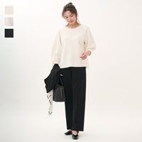 コクーンスリーブカットトップス