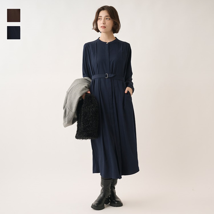 デザインタックシャツワンピース