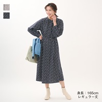 【すごナノ撥水】ベルト付ギャザーワンピース