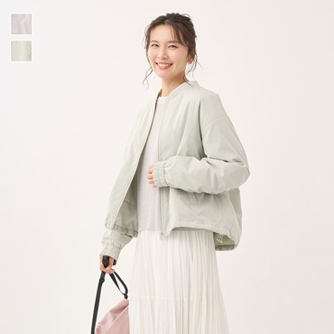 【すごナノ撥水】薄綿ジップブルゾン