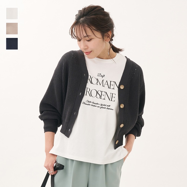 プリント刺繍ロゴＴシャツ