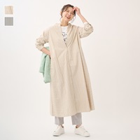 ストライプシャツワンピース