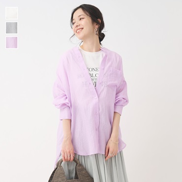 ボイルシャンブレーシャツ