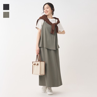 レイヤードキャミワンピース