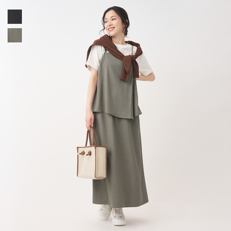 レイヤードキャミワンピース