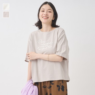 ボックスシルエットプリントTシャツ