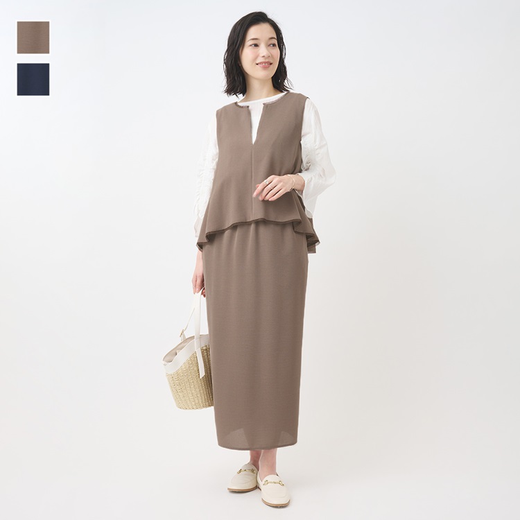 レイヤードデザインワンピース