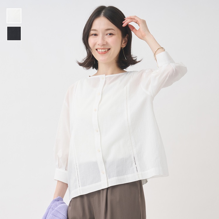 前後2WAYハシゴレースブラウス
