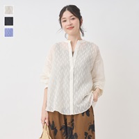 シアー ジオメトリージャガードシャツ