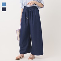 【すごナノ撥水】ソフトデニムライクイージーパンツ